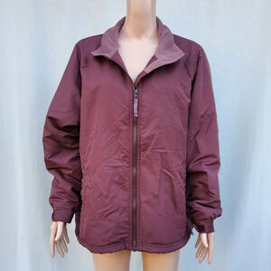 Cabela's Women's Outwear Jacket Zip up Brown  Size XL Fleece Lined Outdoors